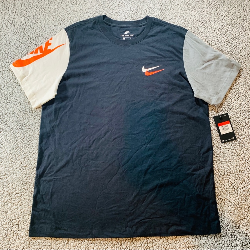 Nike Men's City Bright Black/Gray SS Top T- Shirt